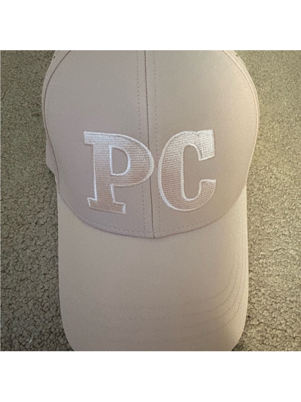 3 for $14 robin Ruth Embroidered 'PC' Baseball Cap in Light pink